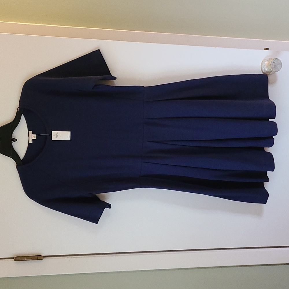 Gap Fit and Flare dress in Navy size Medium Petite